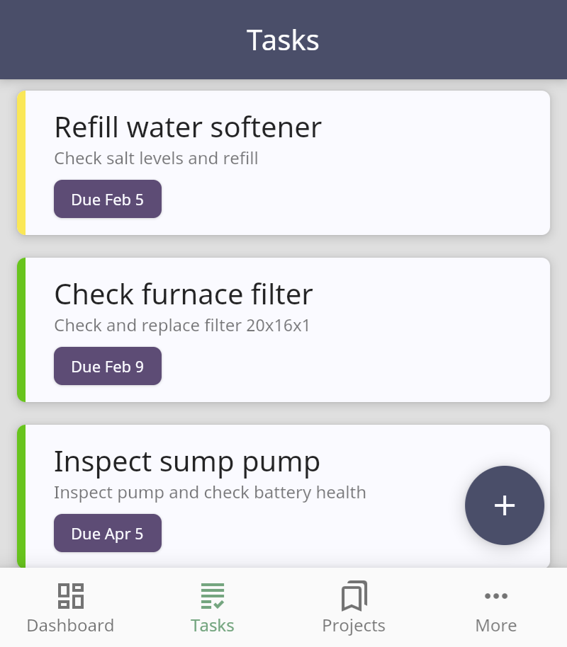 optikeep tasks screenshot